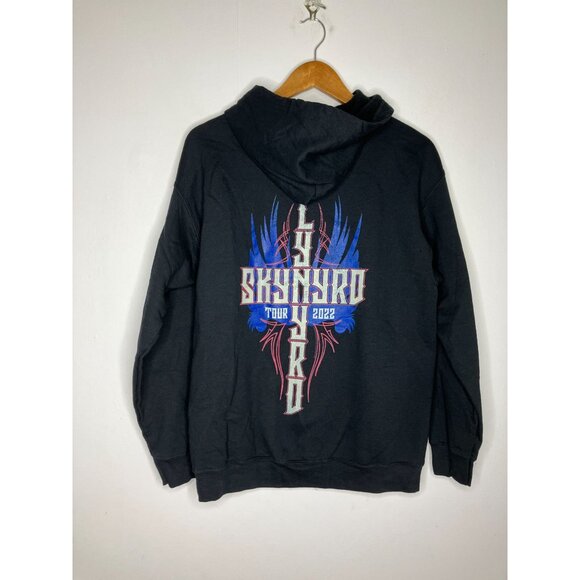 Lynyrd Skynyrd Tour 2022 Hoodie Black Zip-Up Men's Medium - Picture 5 of 6